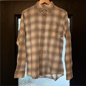 Faherty Alltime Shirt in Fossil plaid
